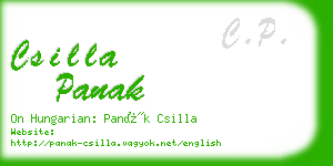 csilla panak business card